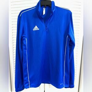 Adidas Climalite Blue Core 18 Running Zipper Mock Top Men's Size Small S